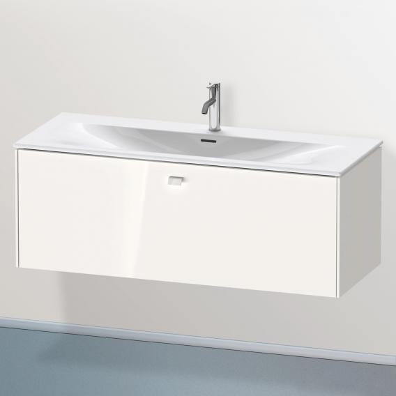 Duravit Brioso vanity unit with 1 pull-out compartment white high gloss, handle white high gloss