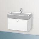Duravit Brioso vanity unit with 1 pull-out compartment matt white, handle matt white