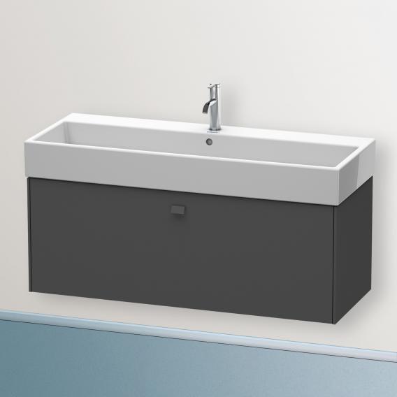 Duravit Brioso vanity unit with 1 pull-out compartment matt graphite, handle matt graphite