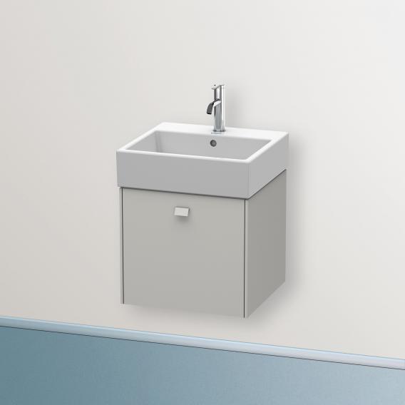 Duravit Brioso vanity unit with 1 pull-out compartment betongrau matt, Griff betongrau matt