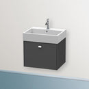 Duravit Brioso vanity unit with 1 pull-out compartment matt graphite, handle chrome