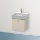 Duravit Brioso vanity unit with 1 pull-out compartment taupe matt, Griff taupe matt