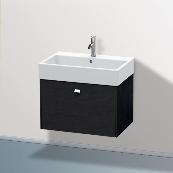 Duravit Brioso vanity unit with 1 pull-out compartment black oak, handle chrome