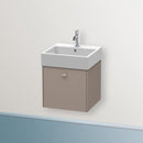 Duravit Brioso vanity unit with 1 pull-out compartment basalt matt, Griff basalt matt