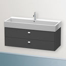 Duravit Brioso vanity unit with 2 pull-out compartments matt graphite, handle chrome