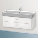 Duravit Brioso vanity unit with 2 pull-out compartments white high gloss, handle white high gloss