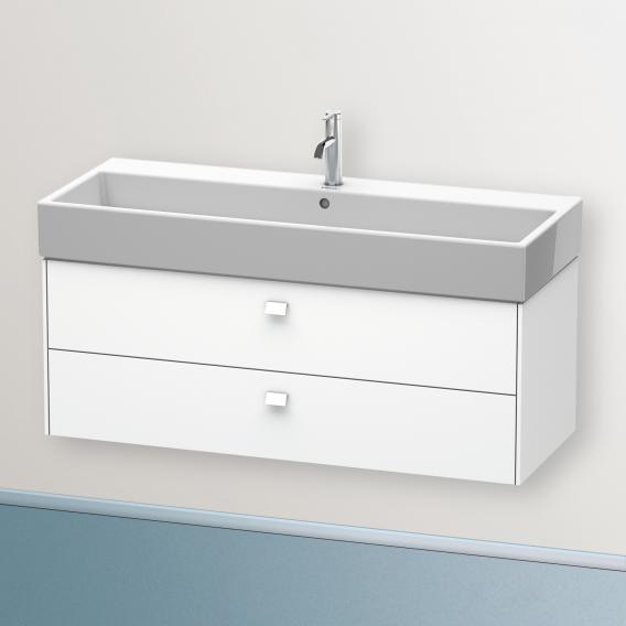 Duravit Brioso vanity unit with 2 pull-out compartments matt white, handle matt white