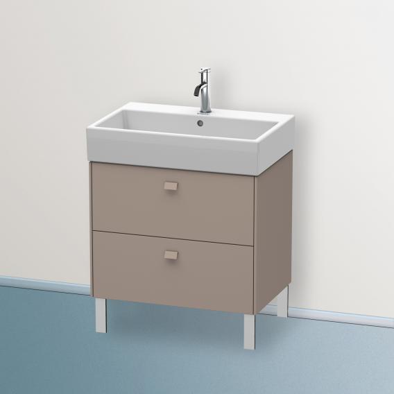 Duravit Brioso vanity unit with 2 pull-out compartments matt basalt, handle matt basalt