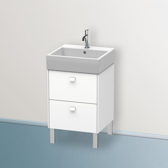 Duravit Brioso 梳妝台帶 2 個拉出式隔層 weiß 啞光、Griff weiß 啞光