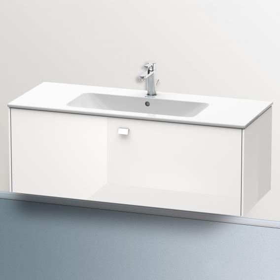 Duravit Brioso 梳妝台，搭配 1 個拉出式隔層，白色高光，手柄白色高光