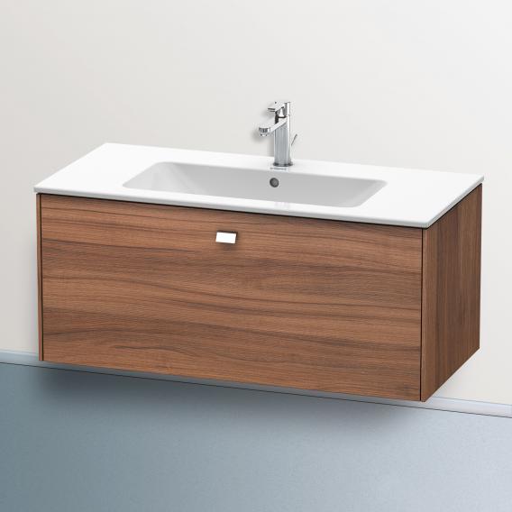 Duravit Brioso vanity unit with 1 pull-out compartment natural walnut, handle chrome