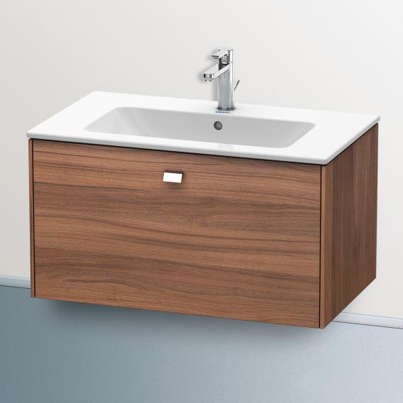 Duravit Brioso vanity unit with 1 pull-out compartment natural walnut, handle chrome