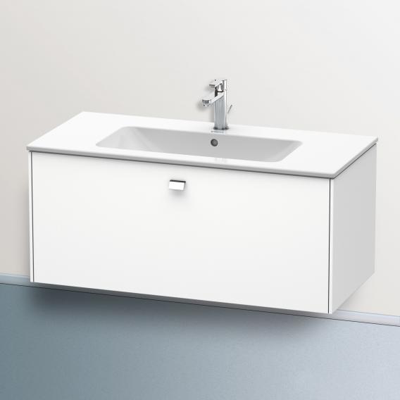 Duravit Brioso vanity unit with 1 pull-out compartment matt white, handle chrome