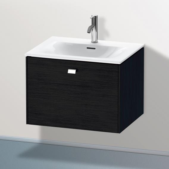 Duravit Brioso vanity unit with 1 pull-out compartment black oak, handle chrome