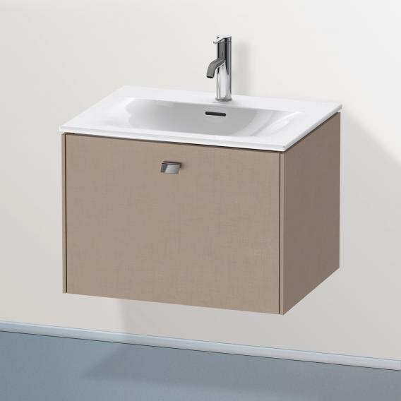 Duravit Brioso vanity unit with 1 pull-out compartment linen, handle chrome