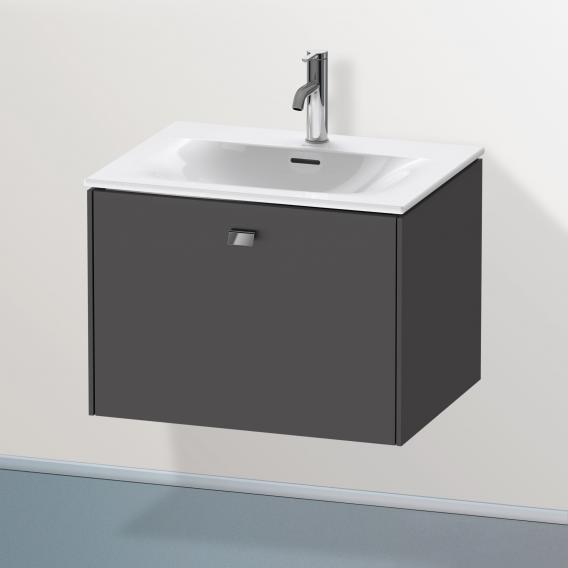 Duravit Brioso vanity unit with 1 pull-out compartment matt graphite, handle chrome