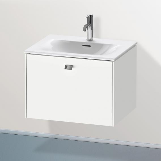 Duravit Brioso vanity unit with 1 pull-out compartment matt white, handle chrome