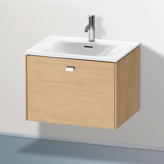 Duravit Brioso vanity unit with 1 pull-out compartment natural oak, handle chrome