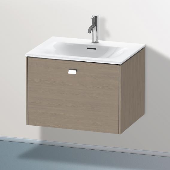 Duravit Brioso vanity unit with 1 pull-out compartment terra oak, handle chrome