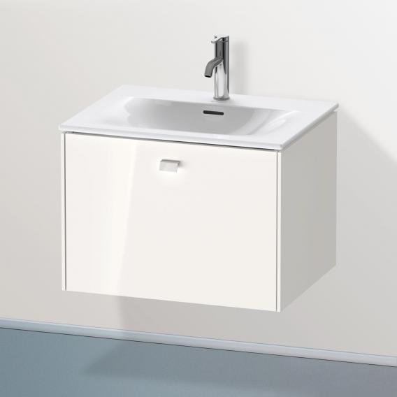 Duravit Brioso 梳妝台，搭配 1 個拉出式隔層，白色高光，手柄白色高光