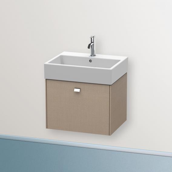 Duravit Brioso vanity unit with 1 pull-out compartment linen, handle chrome