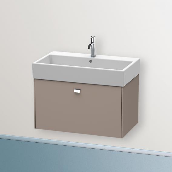 Duravit Brioso vanity unit with 1 pull-out compartment matt basalt, handle chrome