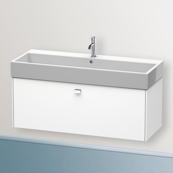 Duravit Brioso vanity unit with 1 pull-out compartment matt white, handle chrome