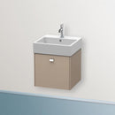 Duravit Brioso vanity unit with 1 pull-out compartment leinen, Griff chrom