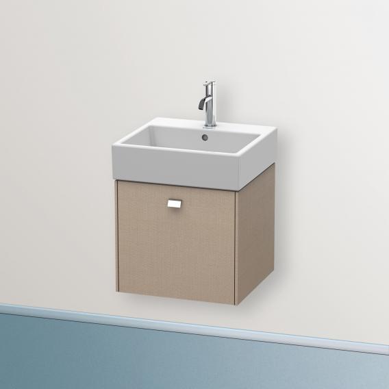 Duravit Brioso vanity unit with 1 pull-out compartment leinen, Griff chrom