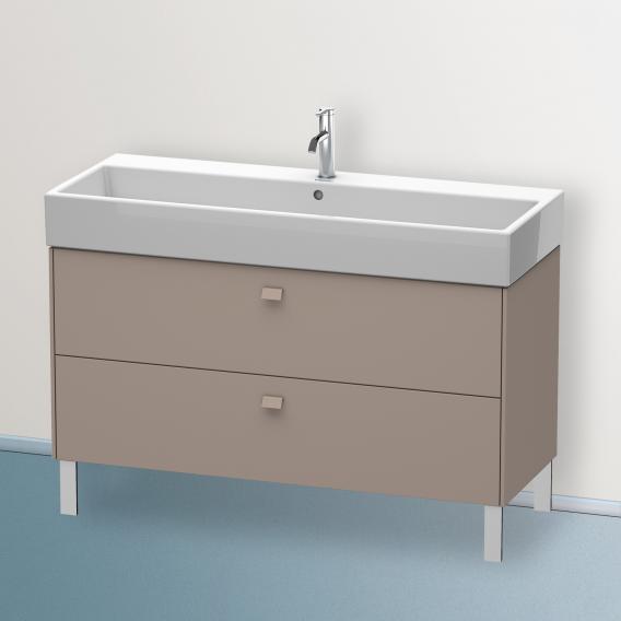 Duravit Brioso vanity unit with 2 pull-out compartments matt basalt, handle matt basalt