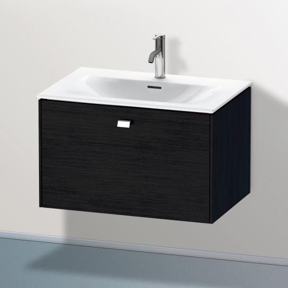 Duravit Brioso vanity unit with 1 pull-out compartment black oak, handle chrome