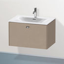 Duravit Brioso vanity unit with 1 pull-out compartment linen, handle chrome