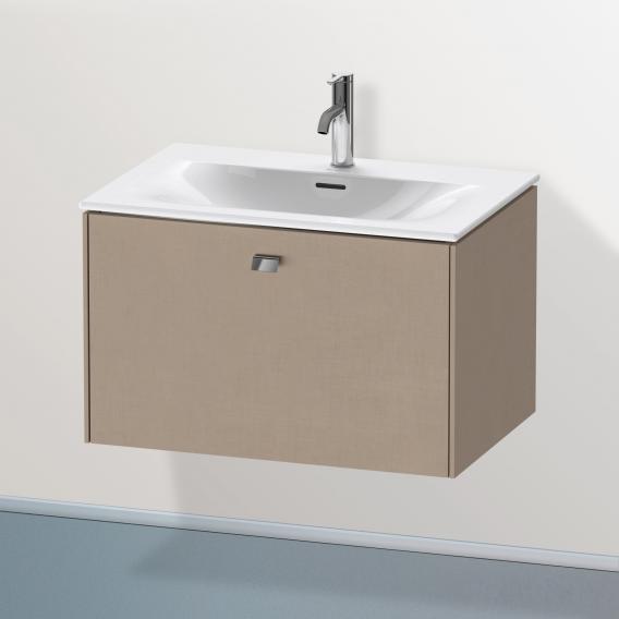 Duravit Brioso vanity unit with 1 pull-out compartment linen, handle chrome