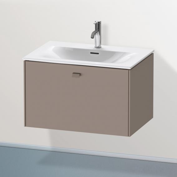 Duravit Brioso vanity unit with 1 pull-out compartment matt basalt, handle matt basalt