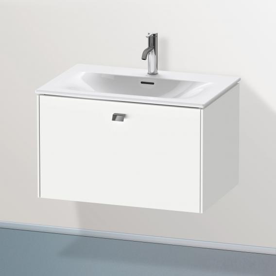 Duravit Brioso vanity unit with 1 pull-out compartment matt white, handle chrome