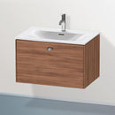 Duravit Brioso vanity unit with 1 pull-out compartment natural walnut, handle chrome