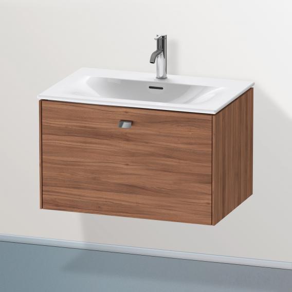 Duravit Brioso vanity unit with 1 pull-out compartment natural walnut, handle chrome