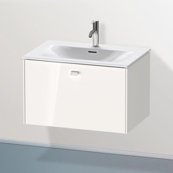 Duravit Brioso vanity unit with 1 pull-out compartment white high gloss, handle white high gloss