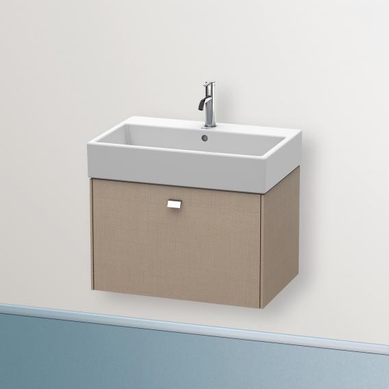 Duravit Brioso vanity unit with 1 pull-out compartment linen, handle chrome