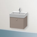 Duravit Brioso vanity unit with 1 pull-out compartment matt basalt, handle matt basalt