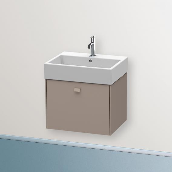 Duravit Brioso vanity unit with 1 pull-out compartment matt basalt, handle matt basalt