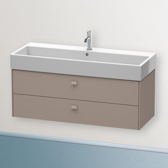 Duravit Brioso vanity unit with 2 pull-out compartments matt basalt, handle matt basalt