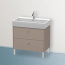 Duravit Brioso vanity unit with 2 pull-out compartments matt basalt, handle matt basalt