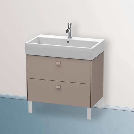 Duravit Brioso vanity unit with 2 pull-out compartments matt basalt, handle matt basalt