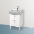 Duravit Brioso vanity unit with 2 pull-out compartments weiß hochglanz, Griff weiß hochglanz