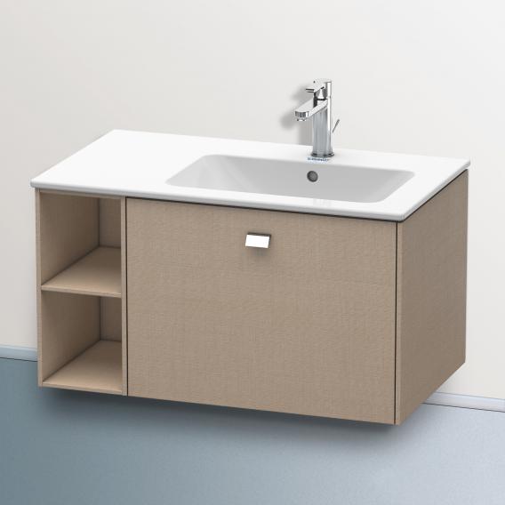 Duravit Brioso vanity unit with 1 pull-out compartment and 1 shelf element linen, handle chrome