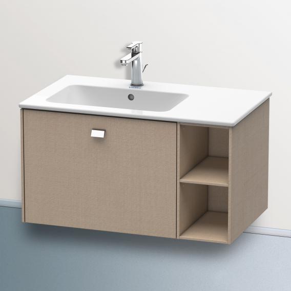 Duravit Brioso vanity unit with 1 pull-out compartment and 1 shelf element linen, handle chrome