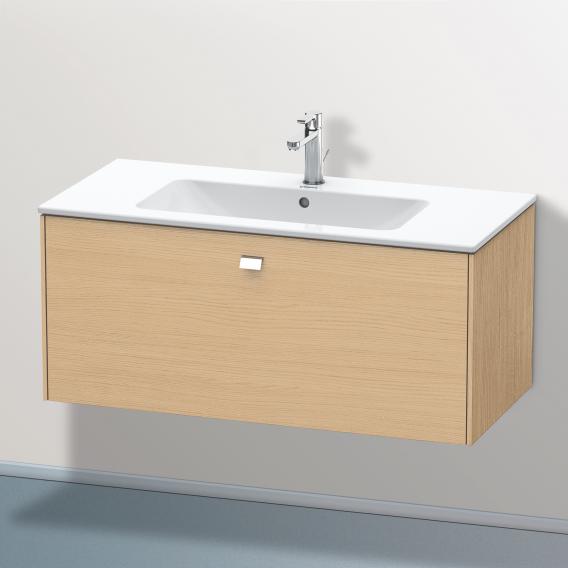 Duravit Brioso vanity unit with 1 pull-out compartment natural oak, handle chrome