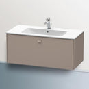 Duravit Brioso vanity unit with 1 pull-out compartment matt basalt, handle matt basalt