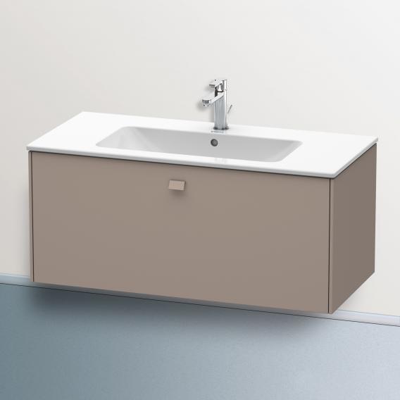 Duravit Brioso vanity unit with 1 pull-out compartment matt basalt, handle matt basalt